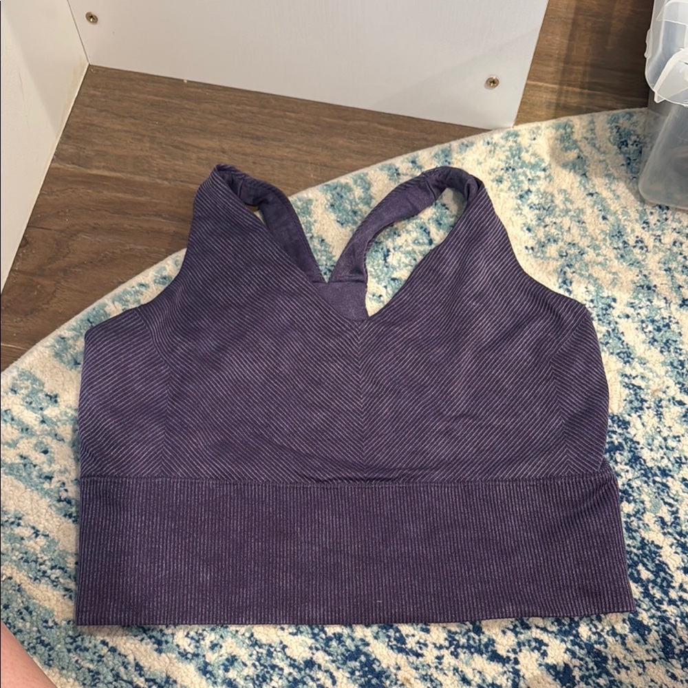 All in Motion Lavender Ribbed Activewear Top